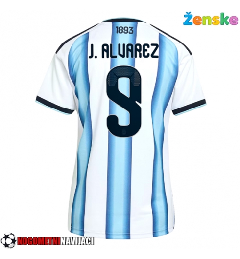 Ženske Nogometnih dresov Argentina Julian Alvarez #9 Domači SP 2026 Kratki rokavi Ženske Nogometnih dresov Argentina Julian Alvarez #9 Domači SP 2026 Kratki rokavi